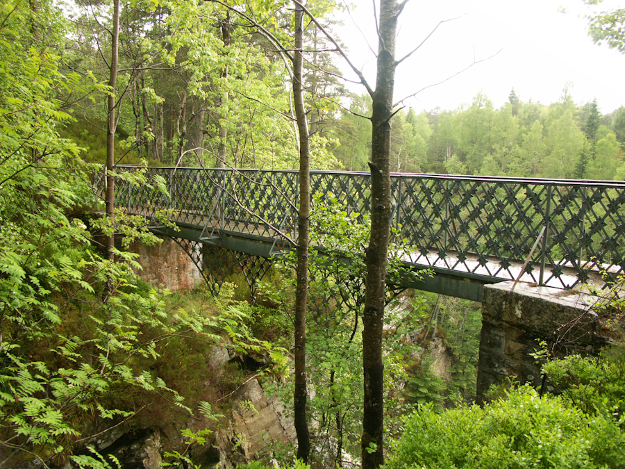 Plodda Falls, Footbridge